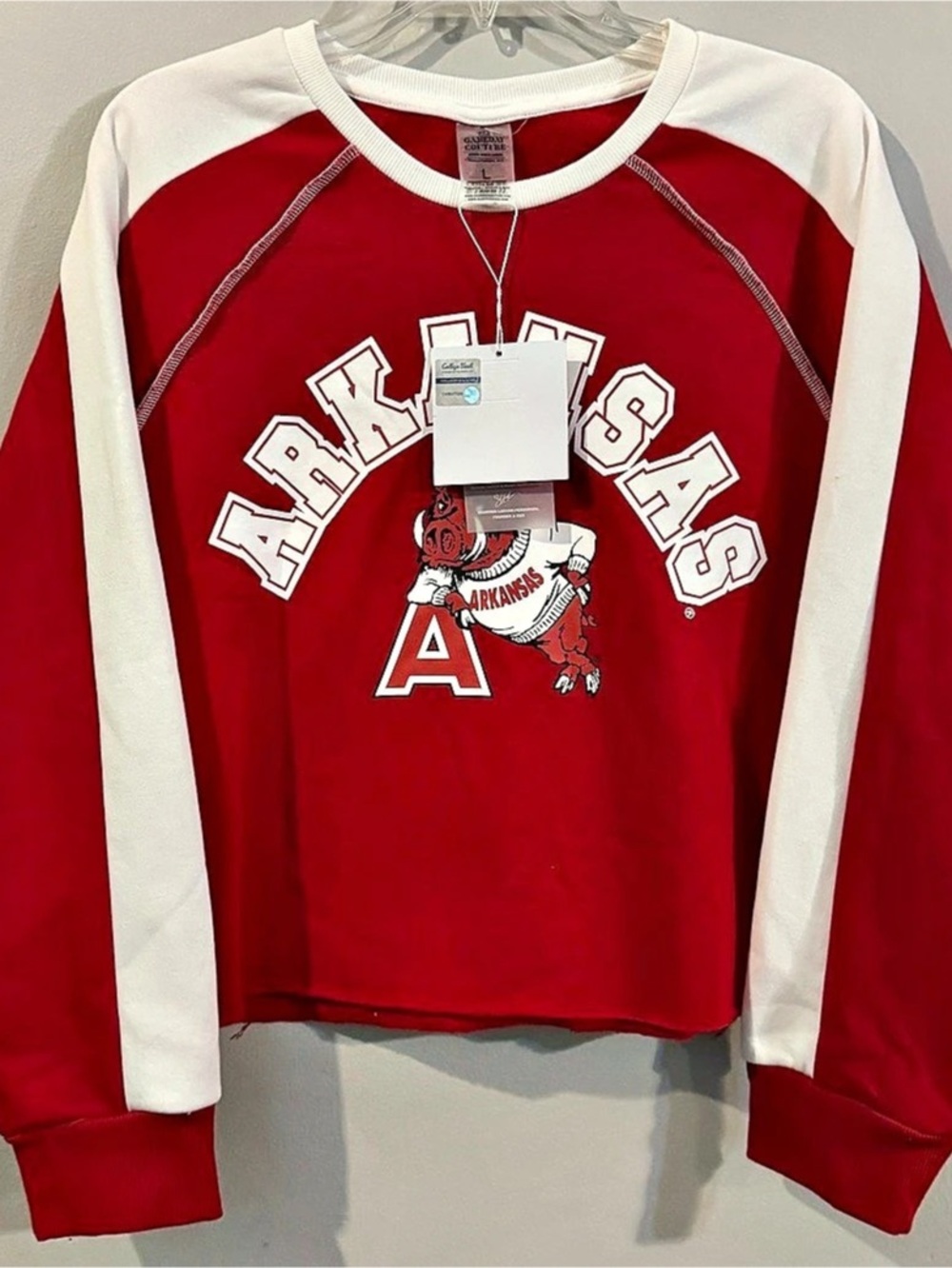 Gameday Couture Arkansas Razorbacks College Vault Pullover Sweatshirt Red &